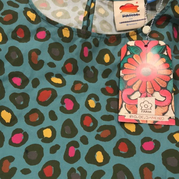 Anthropologie Farm Rio PuffSleeved Blouse XL - Picture 6 of 8